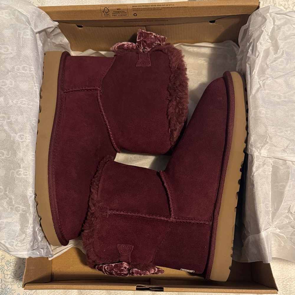 Ugg Mini Bailey Crushed Velvet Boots
